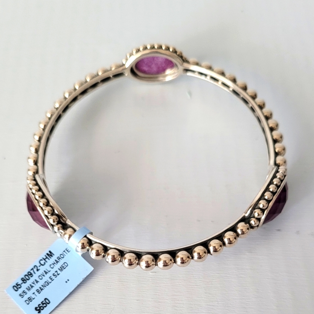 LAGOS Maya Oval Chariot Doublet Bangle Bracelet M
